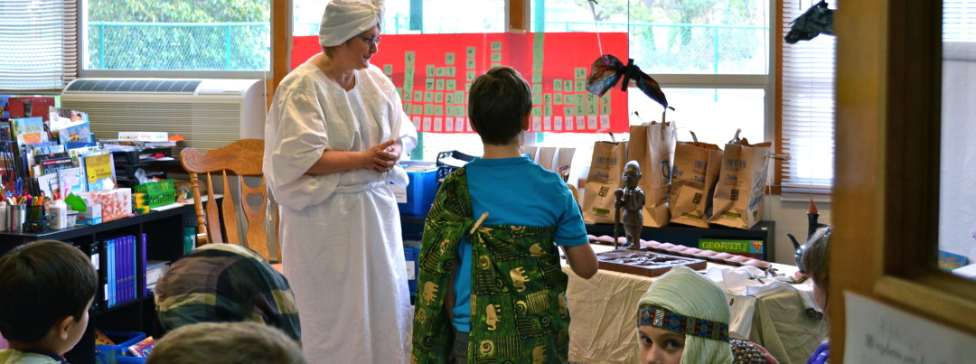 Africa Day in the 3rd/4th grade class.