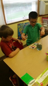Adding color to water for each daily pollutant we put into the air.