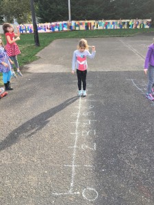 Subtraction on the number line.